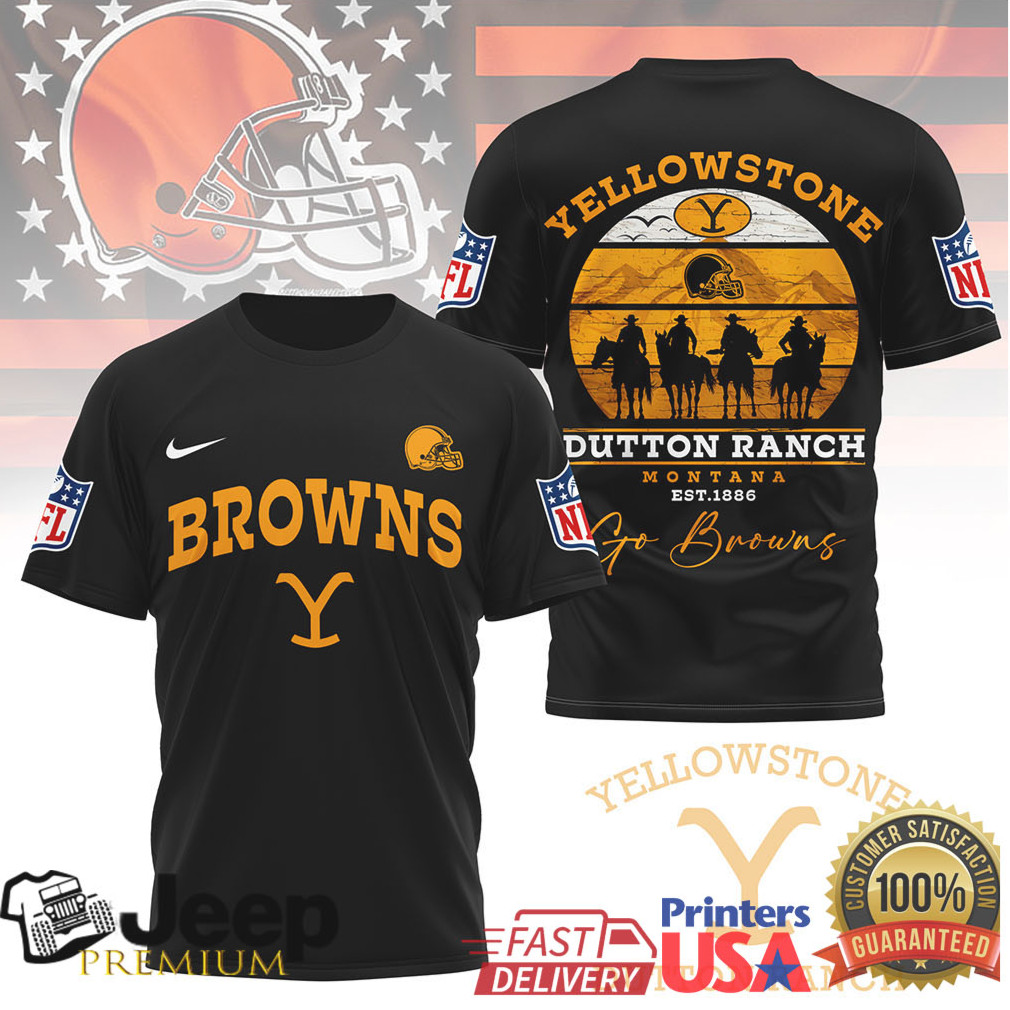 Yellowstone Dutton Ranch Go Browns Montana Est 1886 T Shirt Yellowstone Dutton Ranch Go Browns Montana Est 1886 T Shirt