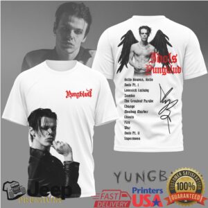 Yungblud “Idols” Angel Wings Portrait Photo T Shirt