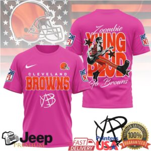 Yungblud x Cleveland Browns Zoombie Yung Bud Rock NFL Tee Yungblud x Cleveland Browns Zoombie Yung Bud Rock NFL Tee
