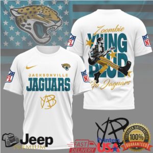 Yungblud x Jacksonville Jaguars Zoombie Yung Bud NFL Shirt Yungblud x Jacksonville Jaguars Zoombie Yung Bud NFL Shirt