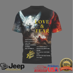 Zac Brown Band Love & Fear Skeleton Cowboy Tour T Shirt