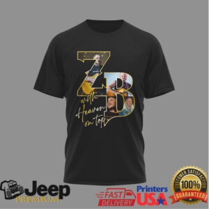 Zach Bryan “With Heaven On Top” Tracklist Double Sided T Shirt