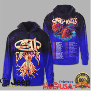 311 & Dirty Heads So Glad You Made It Tour Octopus Space T Shirt 311 & Dirty Heads So Glad You Made It Tour Octopus Space T Shirt