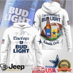Dallas Cowboys x Bud Light “Kinda Guy Girl” Navy & White Fan Gear T Shirt