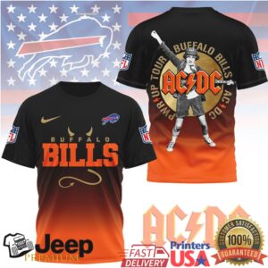 ACDC x Buffalo Bills Power Up Tour T Shirt
