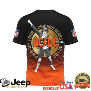 ACDC x Chicago Bears Power Up Tour T Shirt ACDC x Chicago Bears Power Up Tour T Shirt
