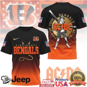 ACDC x Cincinnati Bengals Power Up Tour T Shirt