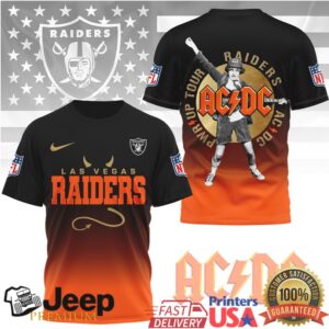 ACDC x Las Vegas Raiders Power Up Tour T Shirt