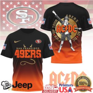 ACDC x San Francisco 49ers Power Up Tour T Shirt