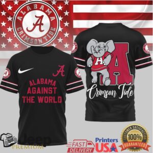 Alabama Crimson Tide “Against The World” Big Al Mascot T Shirt