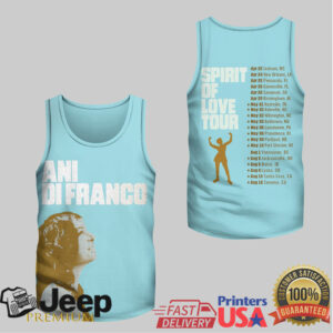 Ani DiFranco Spirit of Love Tour 2026 Graphic T Shirt Ani DiFranco Spirit of Love Tour 2026 Graphic T Shirt