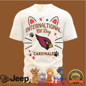 Arizona Cardinals International Cat Day Special Edition Cream T Shirt Arizona Cardinals International Cat Day Special Edition Cream T Shirt