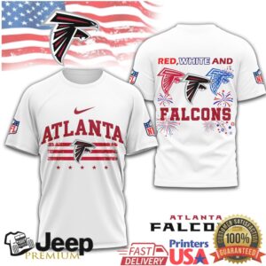 Atlanta Falcons NFL Patriotic American Flag Stars and Stripes T Shirt Atlanta Falcons NFL Patriotic American Flag Stars and Stripes T Shirt