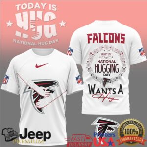 Atlanta Falcons National Hugging Day Shirt “Falcons Wants A Hug” NFL T Shirt