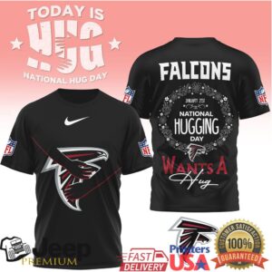 Atlanta Falcons National Hugging Day Shirt “Falcons Wants A Hug” NFL T Shirt
