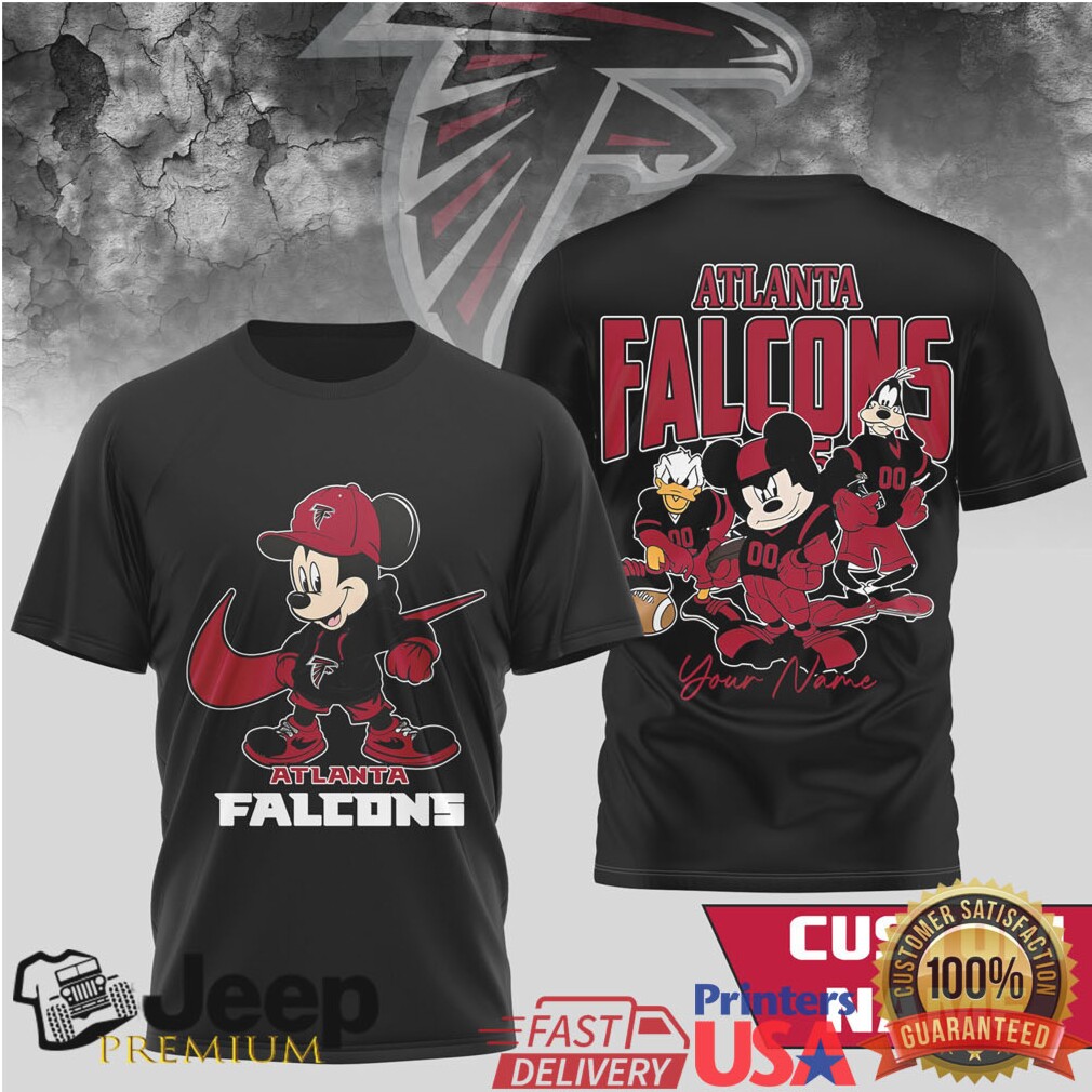 Atlanta Falcons Personalized Mickey Mouse Disney NFL T Shirt Atlanta Falcons Personalized Mickey Mouse Disney NFL T Shirt