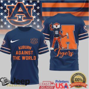 Auburn Tigers Against The World NCAA Mascot T Shirt