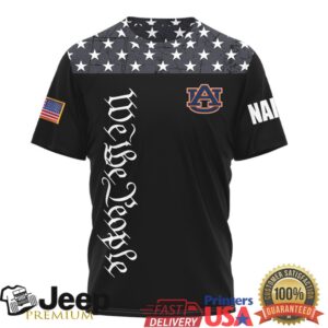 Auburn Tigers Custom Name We The People Patriotic American Flag T Shirt