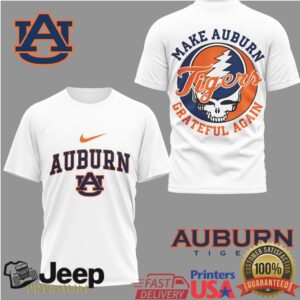 Auburn Tigers Make Auburn Grateful Again War Eagle Deadhead Shirt