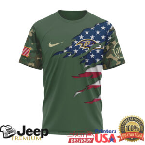Baltimore Ravens Military Style Camo T Shirt Raven Soldier Patriotic Graphic