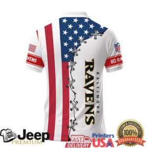 Baltimore Ravens NFL Patriotic American Flag Stars and Stripes Polo Shirt Baltimore Ravens NFL Patriotic American Flag Stars and Stripes Polo Shirt
