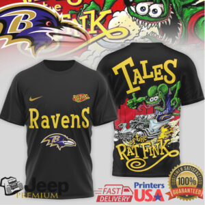 Baltimore Ravens Tales of the Rat Fink Kustom Kulture Gear