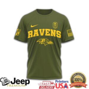 Baltimore Ravens US Army Special Forces Green Berets Military T Shirt