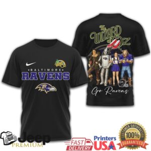 Baltimore Ravens Wizard of Oz Mashup Graphic T Shirt