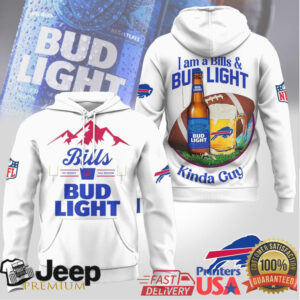 Buffalo Bills Bud Light “Kinda Guy & Kinda Girl” Fan T ShirtSet Buffalo Bills Bud Light “Kinda Guy & Kinda Girl” Fan T ShirtSet