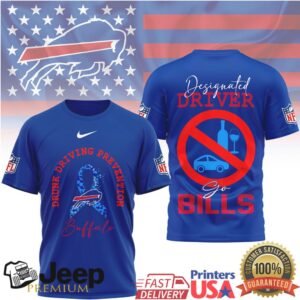 Buffalo Bills Drunk Driving Prevention Designated Driver Shirt
