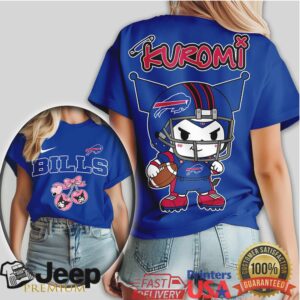 Buffalo Bills Kuromi Football Character T Shirt Kawaii NFL Sports T Shirt Buffalo Bills Kuromi Football Character T Shirt Kawaii NFL Sports T Shirt