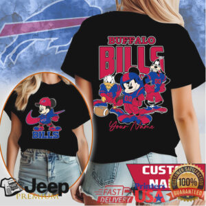 Buffalo Bills Personalized Mickey Mouse & Friends NFL Fan Shirt
