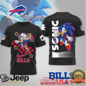 Buffalo Bills Sonic the Hedgehog Royal Blue Graphic T Shirt Buffalo Bills Sonic the Hedgehog Royal Blue Graphic T Shirt