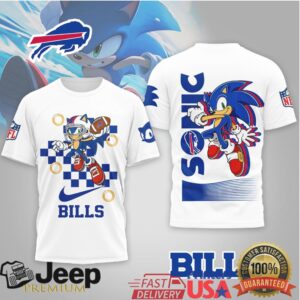 Buffalo Bills Sonic the Hedgehog Royal Blue Graphic T Shirt