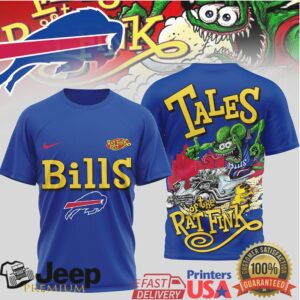 Buffalo Bills Tales of the Rat Fink Graphic Muscle Car T Shirt Buffalo Bills Tales of the Rat Fink Graphic Muscle Car T Shirt