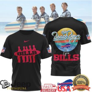 Buffalo Bills x The Beach Boys Retro Summer Surf Style T Shirt