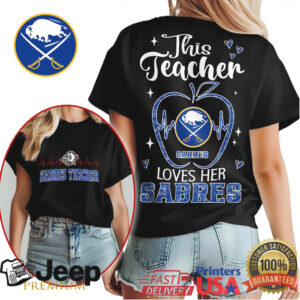 Buffalo Sabres Teacher Shirt This Teacher Loves Her Sabres Hockey T Shirt Buffalo Sabres Teacher Shirt This Teacher Loves Her Sabres Hockey T Shirt