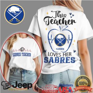 Buffalo Sabres Teacher Shirt This Teacher Loves Her Sabres Hockey T Shirt