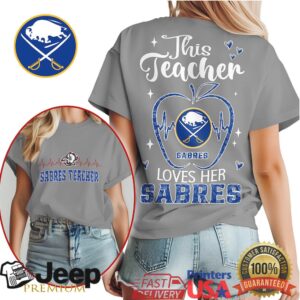 Buffalo Sabres Teacher Shirt This Teacher Loves Her Sabres Hockey T Shirt