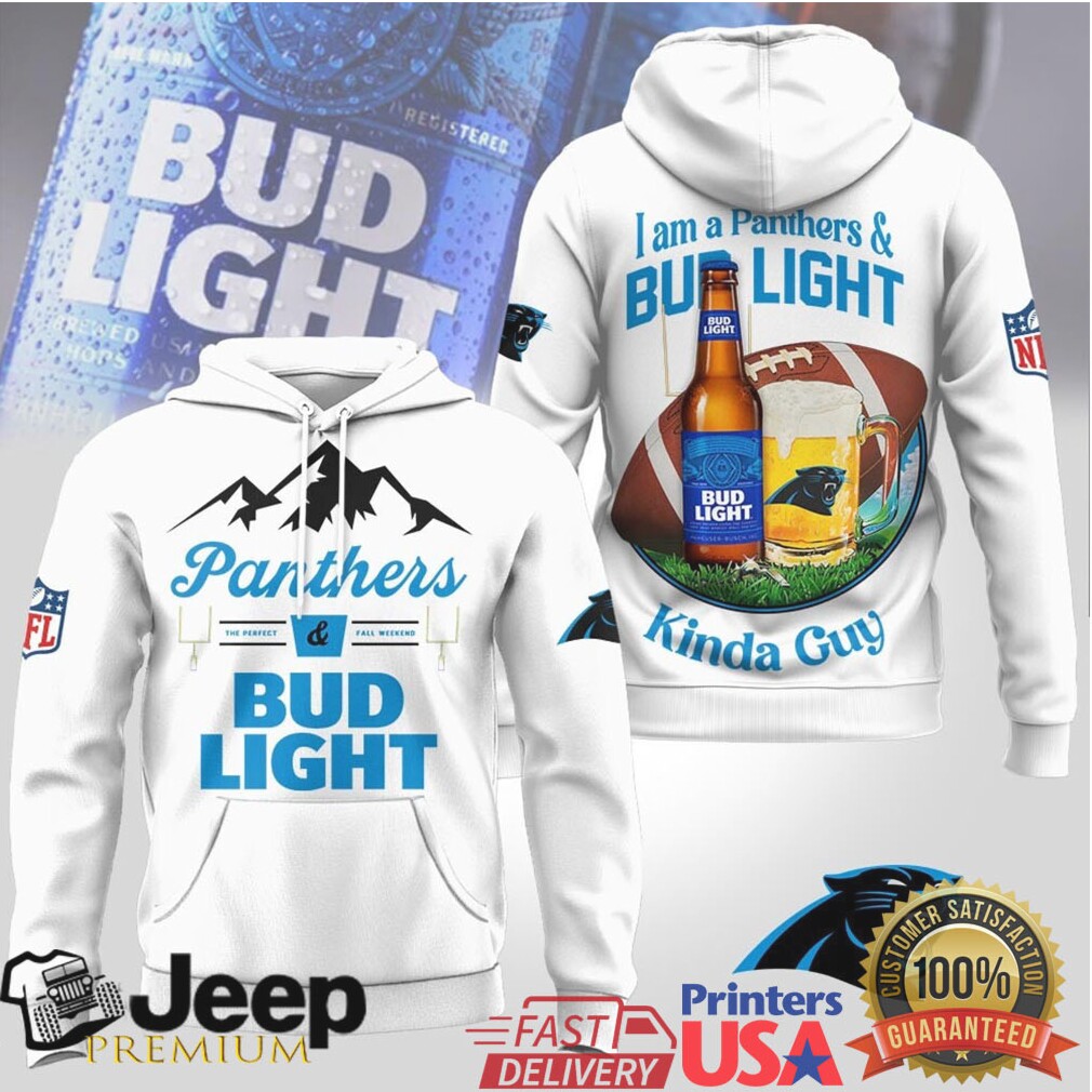 Carolina Panthers x Bud Light “I Am A Panthers & Bud Light Kinda Guy Girl” T Shirt Carolina Panthers x Bud Light “I Am A Panthers & Bud Light Kinda Guy Girl” T Shirt