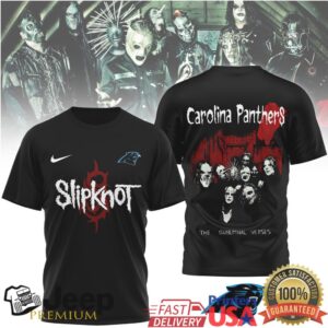 Carolina Panthers x Slipknot The Subliminal Verses Heavy Metal T Shirt