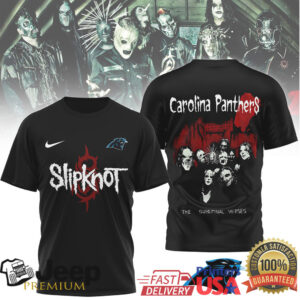 Carolina Panthers x Slipknot The Subliminal Verses Heavy Metal T Shirt