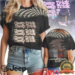 Cheap Trick All Washed Up Checkboard Pattern Band T Shirt Cheap Trick All Washed Up Checkboard Pattern Band T Shirt