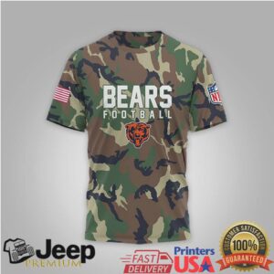 Chicago Bears NFL Camo T Shirt We The People 250th Anniversary Camo Chicago Bears NFL Camo T Shirt We The People 250th Anniversary Camo