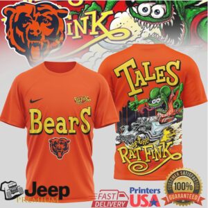 Chicago Bears Tales of the Rat Fink Big Daddy Roth Style T Shirt Chicago Bears Tales of the Rat Fink Big Daddy Roth Style T Shirt