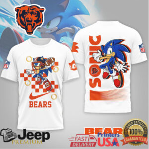 Chicago Bears x Sonic the Hedgehog NFL Streetwear Graphic T shirt Chicago Bears x Sonic the Hedgehog NFL Streetwear Graphic T shirt
