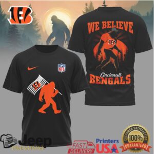 Cincinnati Bengals Bigfoot We Believe Sasquatch Flag Shirt Cincinnati Bengals Bigfoot We Believe Sasquatch Flag Shirt