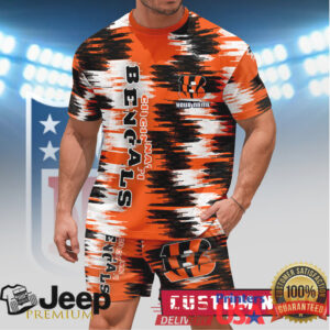 Cincinnati Bengals Personalized Custom Name Fan Gear Orange & Black Tiger Brush Set