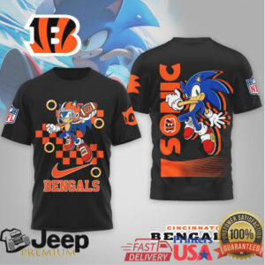 Cincinnati Bengals x Sonic the Hedgehog NFL Action Graphic Shirt Cincinnati Bengals x Sonic the Hedgehog NFL Action Graphic Shirt