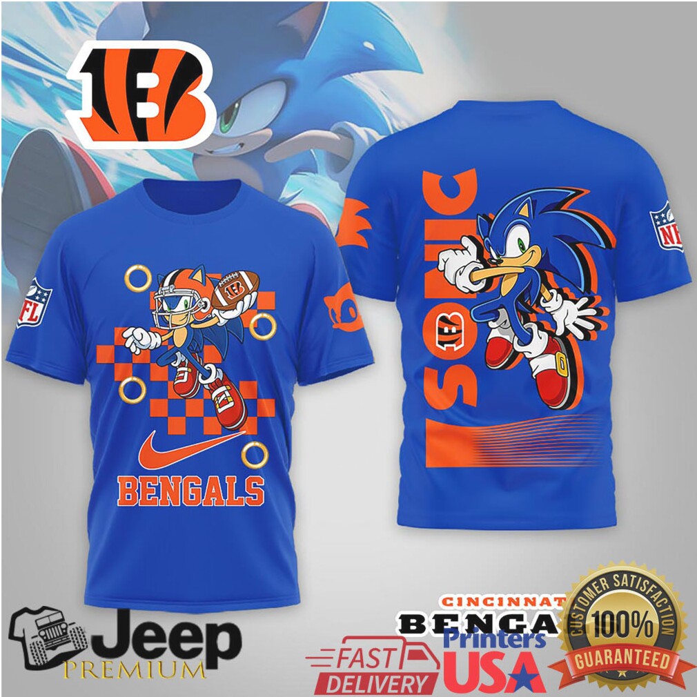 Cincinnati Bengals x Sonic the Hedgehog NFL Action Graphic Shirt Cincinnati Bengals x Sonic the Hedgehog NFL Action Graphic Shirt